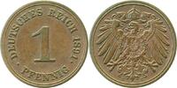 d 2.0 1 Pf 01091E~2.0 1 Pfennig  1891E vz J 010