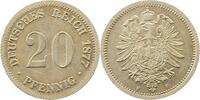 d 00577F~1.5-H 20Pfennig 1877F f.prfr min. Kerbe RRR J 005