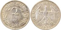 d 2 RM 32031J~2.2-GG 2 Reichsmark 1931J f.vz kl. Kratzer J 320