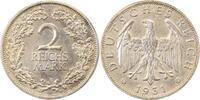 d 2 RM 32031J~2.2-GG 2 Reichsmark  1931J f.vz  kl. Kratzer J 320