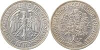 d 5 RM 33127F~2.0-GG 5 Reichsmark 1927F Eichbaum vz J 331