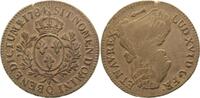 d 1 Ecu WELTM.-FR-1784-GG 1784 Frankreich Mzz. Q = Perpignan SS Patina null