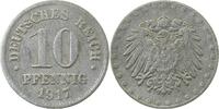 d 298Z17-~3.0 10 Pfennig 1917 Zink ss J 298Z