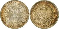 d 01596A~1.2-GG-PAT 50 Pfennig 1896A f. prfr/stgl !!! TOP herrliche goldene Patina J 015