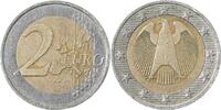 d 2 EURO PROB489-2.5b-5 DM Dreh. Sterne 5 DM Randinschrift ss/vz Randdelle J489