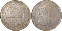 d 8 Reales WELTM.-GUA-1804-GG   Guatamala 1804 NG M unc. mini Mintmark Top, kl. Rf.