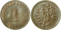 d 1 Pf 00177A~3.0b 1 Pfennig  1877A ss/RS:ger.Unebenh. J 001