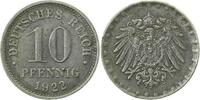 d 29822-~2.8 10 Pfennig 1922 o.Mzz. ss+ !! sehr selten J 298