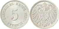 d 5 Pf 01294J~1.5-H 5 Pfennig 1894J vz / stgl !!! sehr selten i.d. Erhaltung J 012