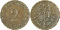 d 2 Pf 00276G~2.0-H 2 Pfennig 1876G VZ selten i.d. Erhaltung J 002