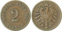 d 2 Pf 00277B~3.5a-H 2 Pfennig 1877B s/ss Vorderseite: SS J 002