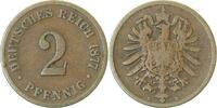 d 2 Pf 00277B~3.5a-H 2 Pfennig  1877B s/ss Vorderseite: SS J 002