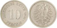 d 00474B~1.3-H 10 Pfennig 1874B prfr/f.prfr aus EA, selten i.d. Erhaltung !!! J 004