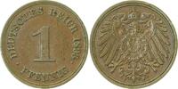  1 Pf   01093F~2.0-H 1 Pfennig  1893F vz J 010 35,00 EUR Differenzbesteuert nach §25a UstG zzgl. Versand