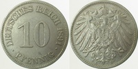 d 01391E~2.5 10 Pfennig 1891E ss/vz J 013