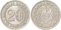 d 01492E~1.1-H 20Pfennig 1892E prfr/stgl, sehr selten i.d. Erhaltung !!! J 014