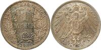 d 017n08D~1.3-GG 1 Mark 1908D prfr/f.prfr !! , leichte farbige Patina J 017