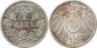 d  017n08F~1.1-GG-PAT 1 Mark  1908F prfr/stgl !!! sehr schöne Patina J 017