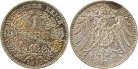 d 017n11E~1.5a-GG-PAT 1 Mark 1911E vz/stgl schöne Patina J 017