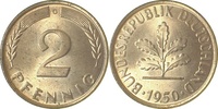  1.2 2 Pf   38150G~1.2 2 Pfennig  1950G f. stgl J 381 45,00 EUR Differenzbesteuert nach §25a UstG zzgl. Versand