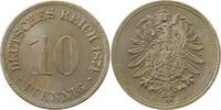 d 00474D~1.1 10 Pfennig 1874D prfr/st, Archiv Franquinet, leichte L. Prägung J 004