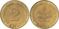 d 2 Pf 38164G~0.0-F 2 Pfennig 1964G PPAuflage 368 Exemplare Archiv Franquinet, J 381
