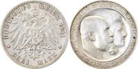 d 177a11F~2.5b 3 M. Wilhelm II Hochzeit ss/vz leicht berieben J 177