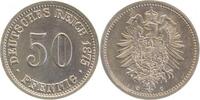 d 00775C~1.3 50 Pfennig 1875C prfr/stgl / f.prfr !! leichter Stempelriss. TOP J 007