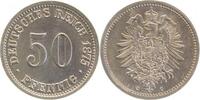 d  00775C~1.3 50 Pfennig  1875C prfr/stgl / f.prfr !! leichter Stempelriss. TOP J 007