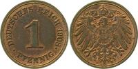 d 1 Pf 010n08E~1.2-H 1 Pfennig 1908E prfr, Originalfarbe J 010