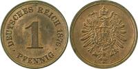 d 1 Pf 00176A~1.2-H 1 Pfennig 1876A prfr, originalfarbe J 001