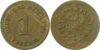 d 1 Pf 00186D~1.5-H 1 Pfennig  1886D f.prfr, relativ helle Farbe J 001