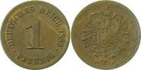 d 1 Pf 00186D~1.5-H 1 Pfennig  1886D f.prfr, relativ helle Farbe J 001