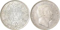 d 1 Gulden Gld-Bad-1848-1.5-GG Baden 1848 vz/stgl !! null