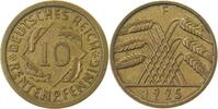 d  30925F~2.8 10 Pfennig  1925F SS+ inkl. Expertise, äusserst selten !!! J 309