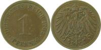 d 2.1 1 Pf 010n02J~2.1 1 Pfennig 1902J vz/f.vz, inkl./Expertise J 010
