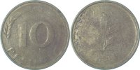 d  U383--F2.5 10 Pfennig  Mzz.F RS: nur Blatt erkennbar !!! J 383