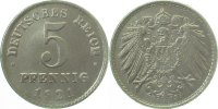 d 5 Pf 29721G~1.1V 5 Pfennig 1921G Rückseite 2x gepr. J 297