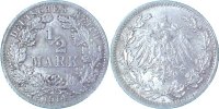 d  01614A2.0-s 1/2 Reichsmark  1914A ca. S30 vz J 016