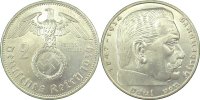 d 2 RM 36639A1.5-LP 2 Reichsmark 1939A Hindenburg Licht.Prägung vz/st !!!! J 366