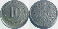 d  P01311A2.5 10 Pfennig  1911A D10 ss/vz J 013