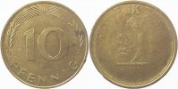     U383--J2.5 10 Pfennig  Mzz.J/fast nur Wertseite J 383 33,00 EUR Differenzbesteuert nach §25a UstG zzgl. Versand