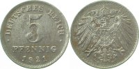 d 1.5 5 Pf 29721D~1.5 5 Pfennig 1921D vz/prfr. J 297