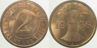 d 1.2 2 Pf 31436A~1.2 2 Pfennig 1936A prfr J 314