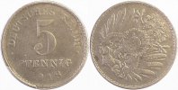  0 5 Pf   S29718E3.0 5 Pfennig  1918E S245 ss J 297 18,00 EUR Differenzbesteuert nach §25a UstG zzgl. Versand