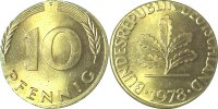 d F38378F1.1 10 Pfennig 78F auf 5 Pfennig Ronde bfr/st J 383