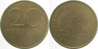 d U1511---2.5 20Pfennig DDR ohne Jahr & Mzz J1511a