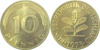 d 38373G~0.9 10 Pfennig 1973G stgl.fein!! J 383