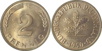 d 1.2 2 Pf 38150J~1.2 2 Pfennig 1950J bfr J 381