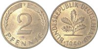 d 1.1 2 Pf 38159F~1.1 2 Pfennig 1959F bfr/st J 381